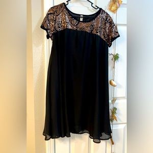 Vanilla Bay Rose Gold & Black Dress